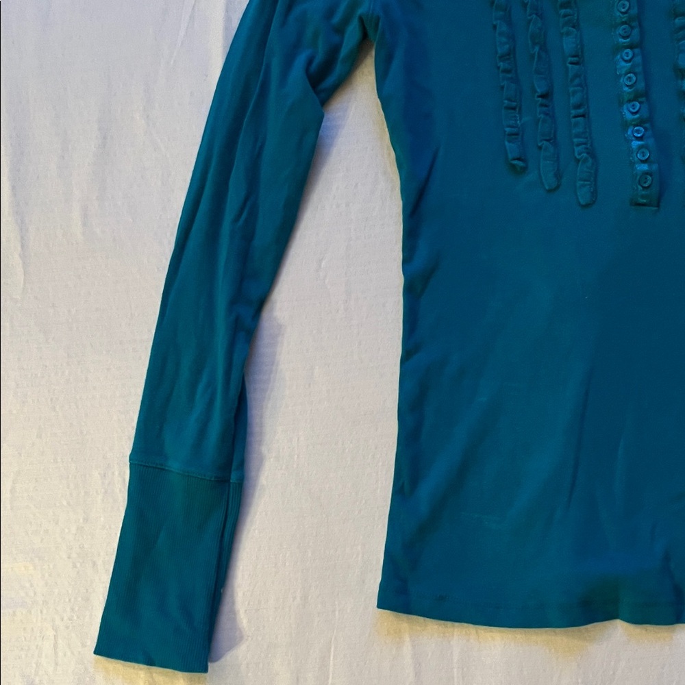 Aeropostale Deep Teal Long Sleeve Top - Picture 5 of 6